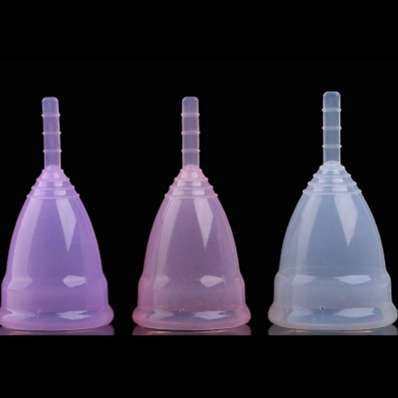 1Pc Medicinskega Silikona Mehko Menstruacije Pokal Dveh Velikosti Enostaven Za Uporabo