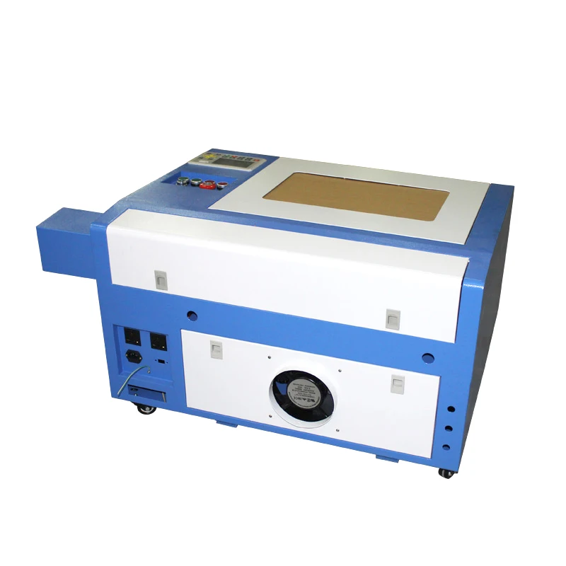 Namizje LY 50 W laser 3040 pro CO2 Laserski rezalni Stroj z rotacijsko osjo in Satja les, graviranje stroj