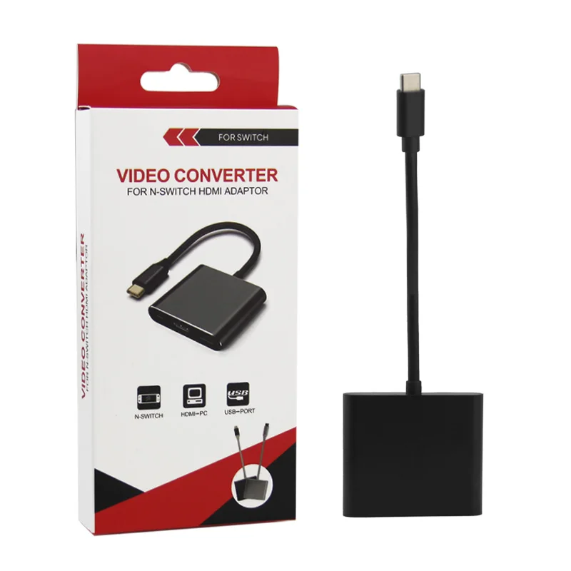 Tip-C HDMI Adapter Pretvornik HDMI/USB 3.0 3 v 1 Za Nintendo Stikalo Konzole Na TV Digitalni Video 4K HD Pretvornik Za Macbook