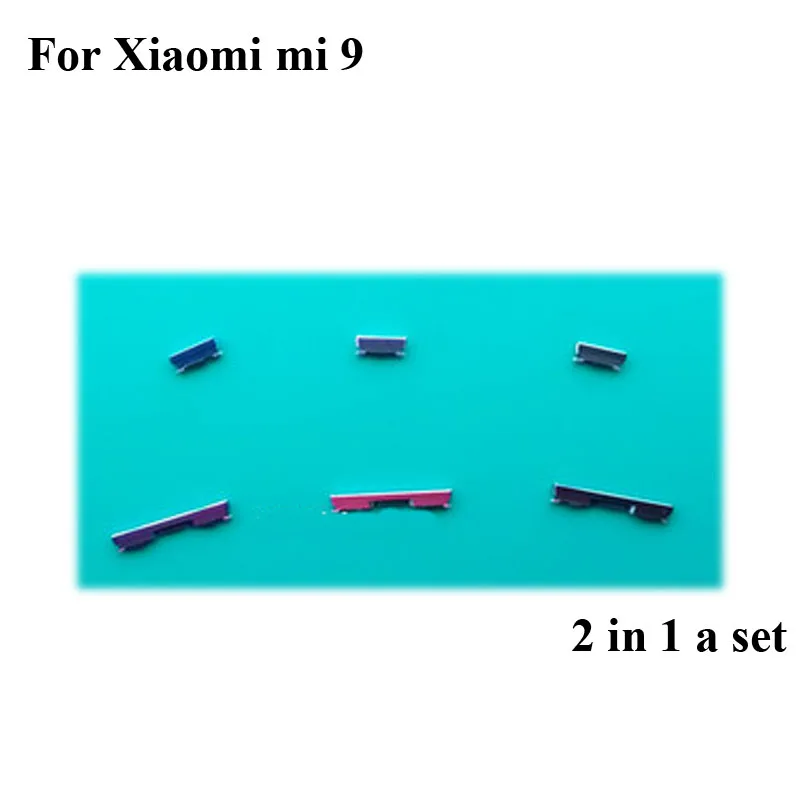 2 v 1 NIZ Modra Za Xiaimi mi 9 Strani Gumb za Vklop, Glasnost Zamenjava Rezervnih delov za Xiaomi Mi 9 M9 Mi9 Preklapljanje Gumbi