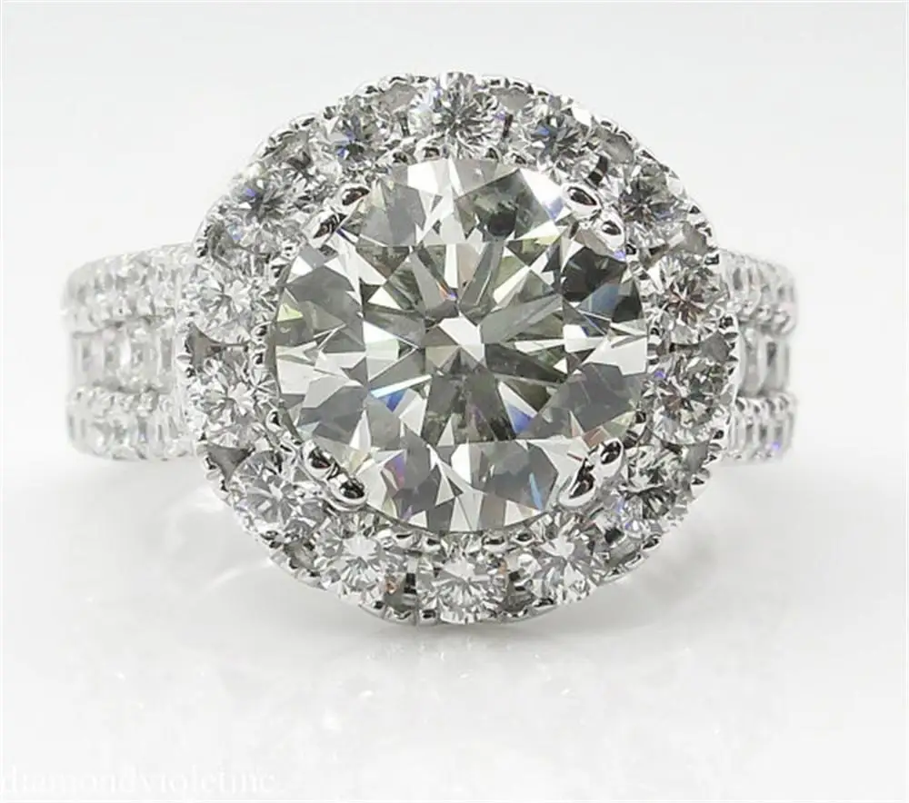 Celotno AAA cirkon diamanti Obroči za ženske 18k belim zlatom, srebrne barve dragih kamnov, karati nakit stranka bijoux darilo, poročni bend,