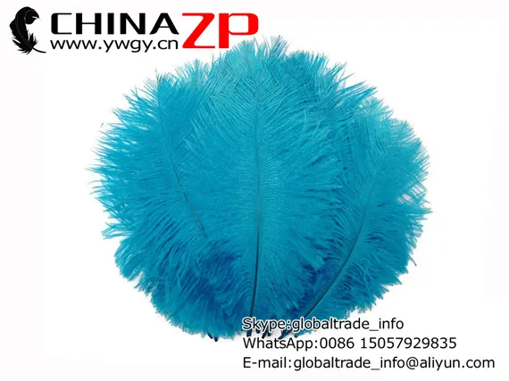 CHINAZP Tovarne 30-35 cm(12-14inch) 200pcs/veliko Izbrane Kakovosti Obarvane Modro Nesreča Krilo Plume Perje