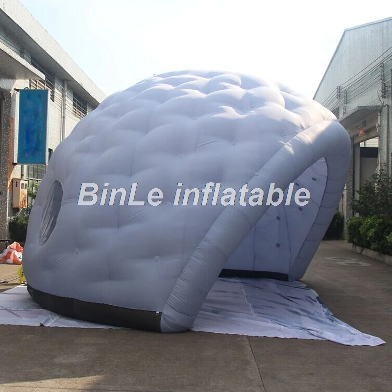Vroče prodajo dobre kakovosti siva pol-sphere napihljivi iglu šotor golf dome šotor za prireditve
