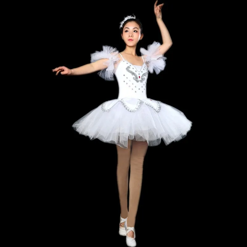 2017 novo Odraslih Poklicno Balet Tutu Kostume White Swan Lake Ples Obleka, Kostum Težko Organdy dressees visoke kakovosti