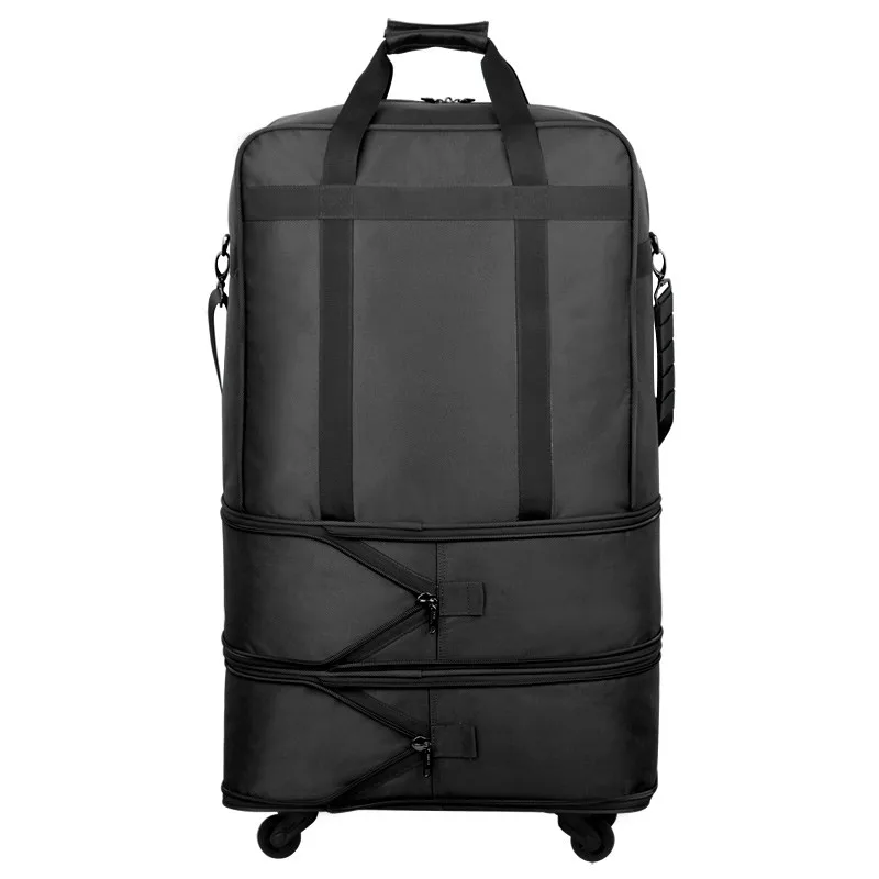 Letalski preveriti vrečke univerzalno kolesa potovalna torba super velika zmogljivost prtljage,32inches gibljejo hiša torbe,zložljive prtljage vrečko