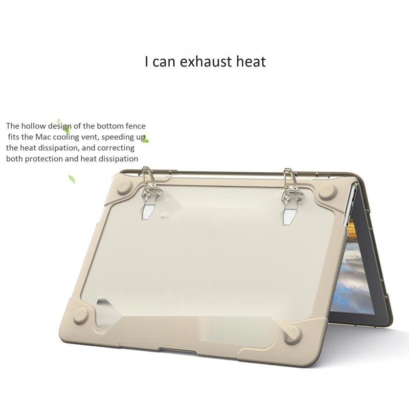 Primeren za Apple, Notebook Cooling Nosilec Zračni Zaščitni Lupini Anti-Padec Mat 15 Palčni Retina
