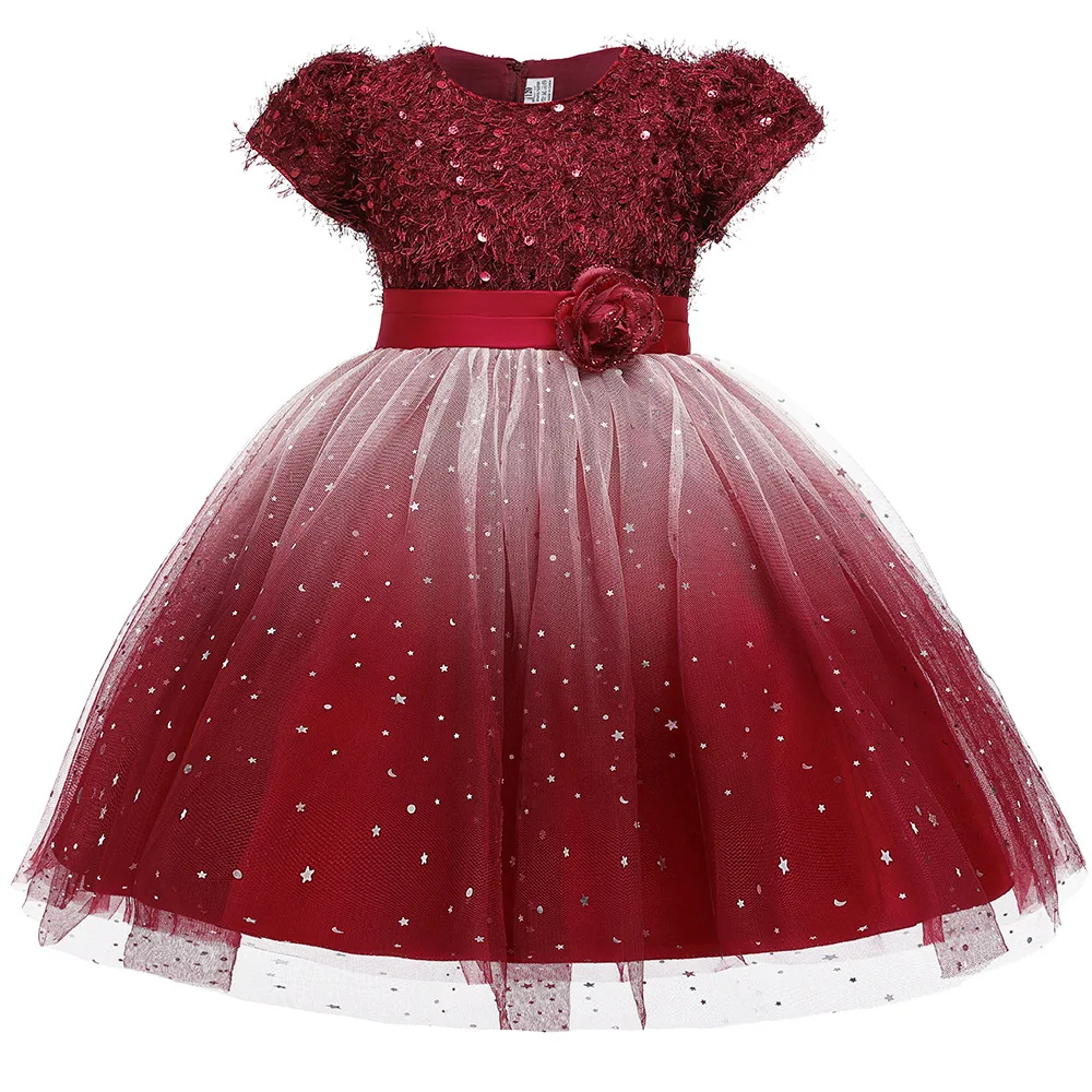 Kraljica Src Tutu Obleko Baby Dekle Črna Rdeča Puhasto Til Dolge Obleke, Otroci Halloween Kostum Princeska 0-12Y