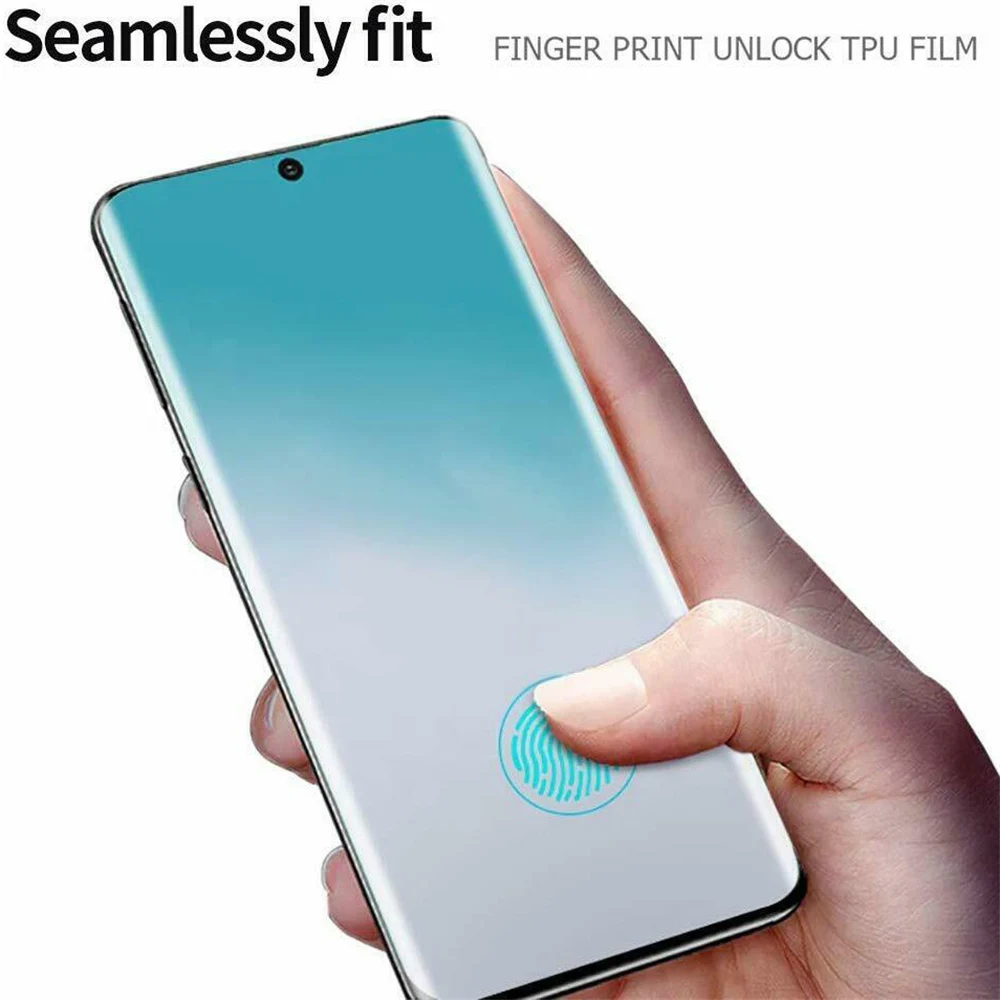 Polno Kritje Kaljeno Steklo Screen Protector Film Za Samsung Galaxy S20 Ultra 2.5 D Krivulja Rob Spredaj Ščit 1PC