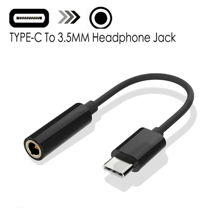Tip-C Do 3,5 mm Slušalke Kabel Adapter Usb 3.1 Vrste C, USB-C Moški 3,5 AUX Ženski Audio Priključek za Xiaomi 6 Mi6 Letv 2 Pro 2 Max2