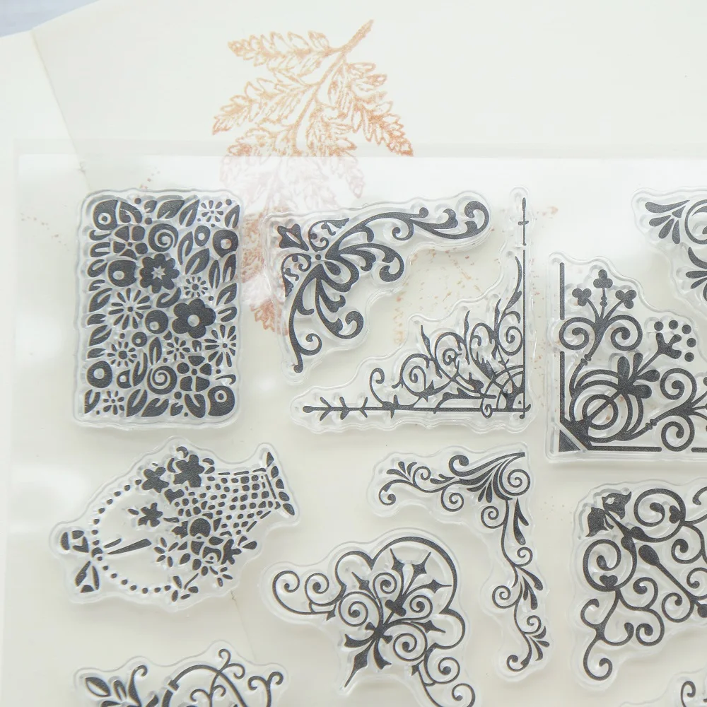 Royal Frame Patterns Design Clear Transparent Stamp Silicone Stamps As Scrapbooking Decoration DIY Card Paper Gift Use