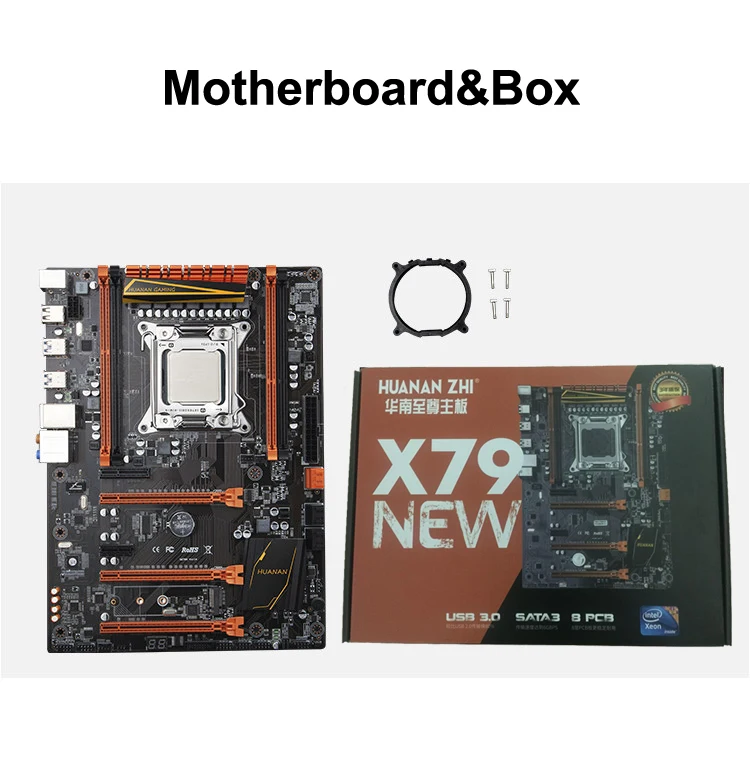 Blagovne znamke motherboard vezano na prodajo HUANAN ZHI deluxe X79 matično ploščo z M. 2 NVMe slot, PROCESOR Intel Xeon E5 2620 SR0KW RAM 32 G(4*8 G)