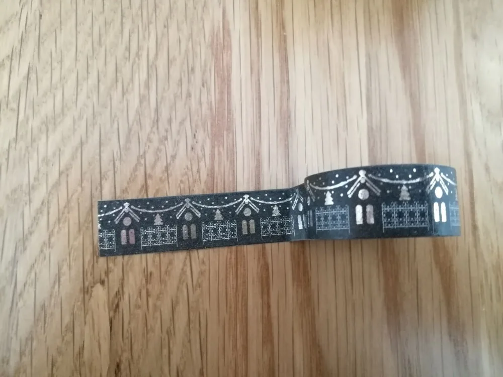 1,5 cm*5m Hišo Črno Porjavelost vroče srebro Washi Tape DIY dekoracijo Scrapbooking Nalepke Nalepke Maskirni Trak Šoli Pisarniški