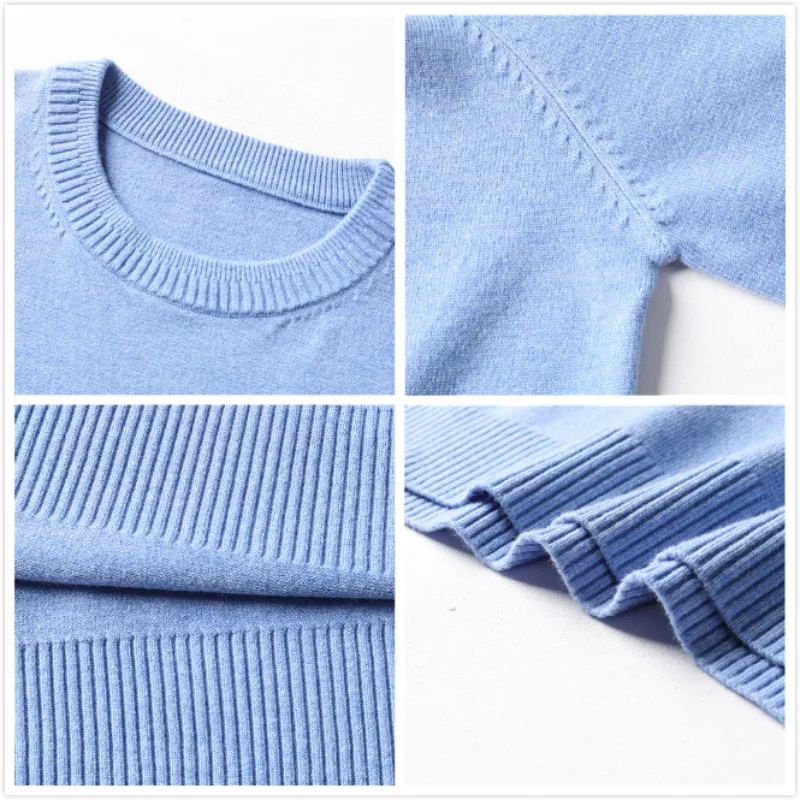Men ' s thin solid color krog vratu jopica spomladi in jeseni 2021 nove priložnostne visoke kakovosti puloverju toplo modni pulover, jopica.