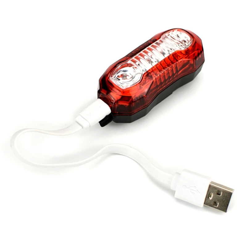 USB Polnilne Super Svetla Kolo Zadaj Rep Svetlobe Enostavno Namestiti Rdeče Varnost Kolesarjenje Svetlobe-Paše na Vsako Kolesa