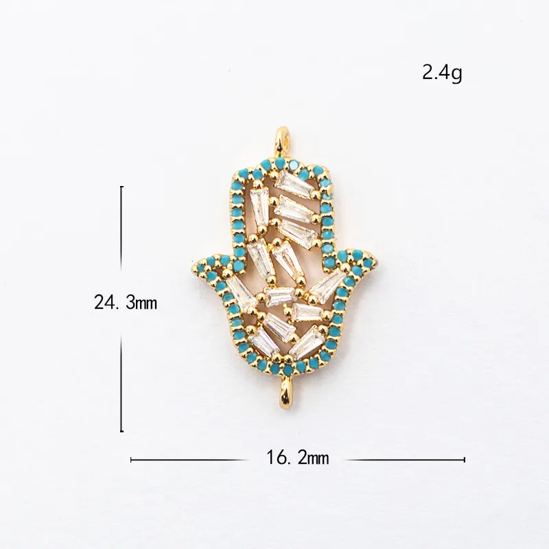 25*16mm DIY nakit čar votle roke, ogrlico, obesek, priključek accessorie miniaturni natančnost podolgovat cirkon zapestnica darilo