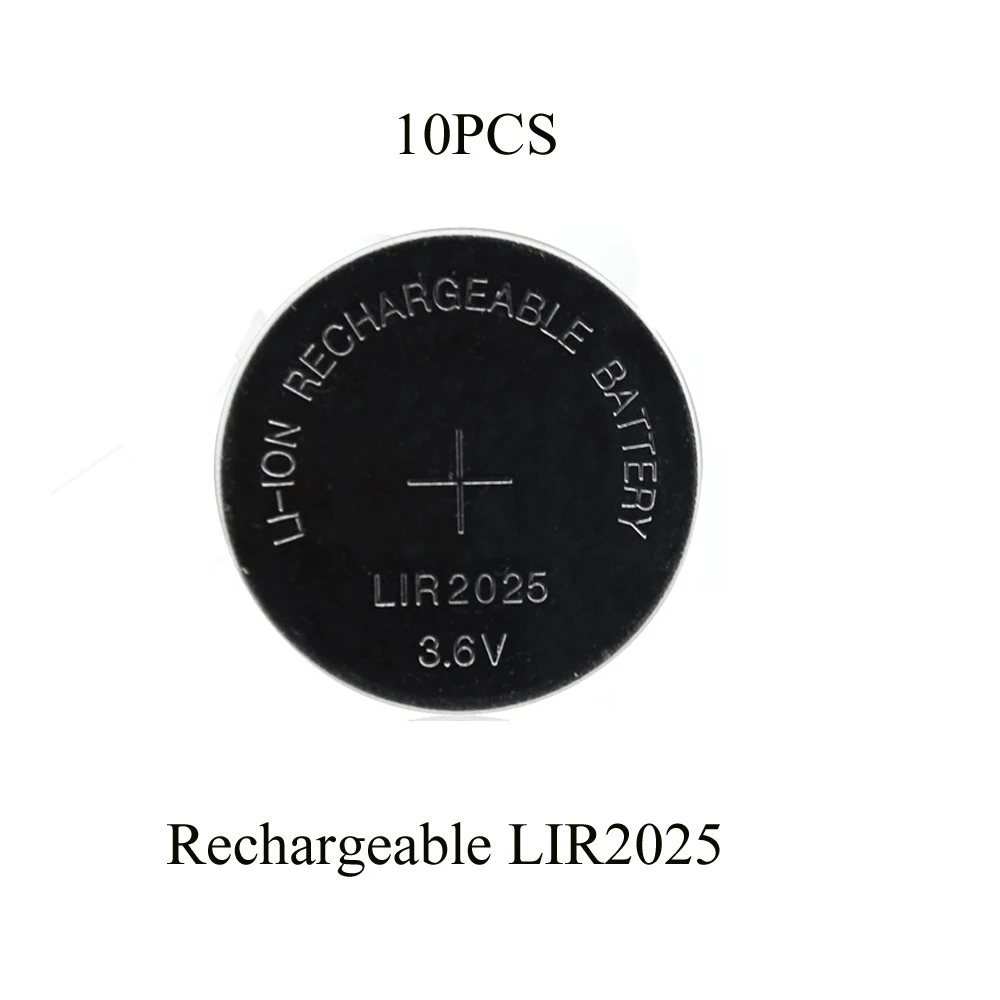 Soravess 10PCS 3,6 v LIR2025 Gumb gumbaste 30mAh Litij-Lir Ionska Baterija za Polnjenje Li-ion Zamenjati Za CR2025 CR2025