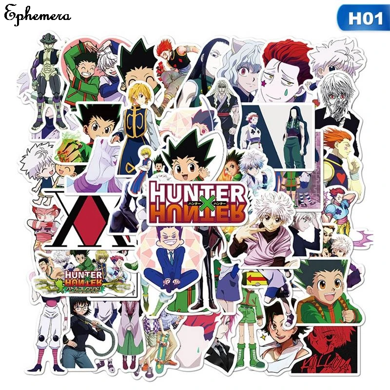 50pcs/Paket Anime Nalepke Hunter X Hunter Laptop Izposoja Kitara Skateboard Nalepka Otrok DIY Grafiti Nepremočljiva stikers Igrača