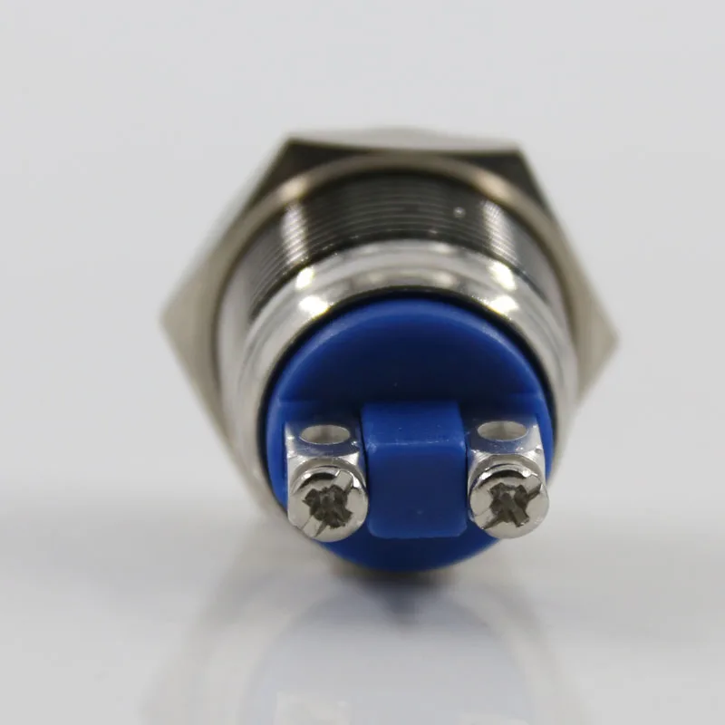 1pCS 19 mm kovinski pritisni gumb za vklop gumb za ponastavitev zvonec vijak nepremočljiva pobakrena niklja