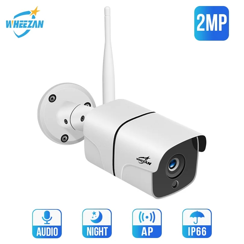 Wheezan Kamera, wifi outdoor HD cctv 1080P Bullet Nepremočljiva dvosmerni audio Alarm ip kamero wi-fi Brezžične Varnostne kamere