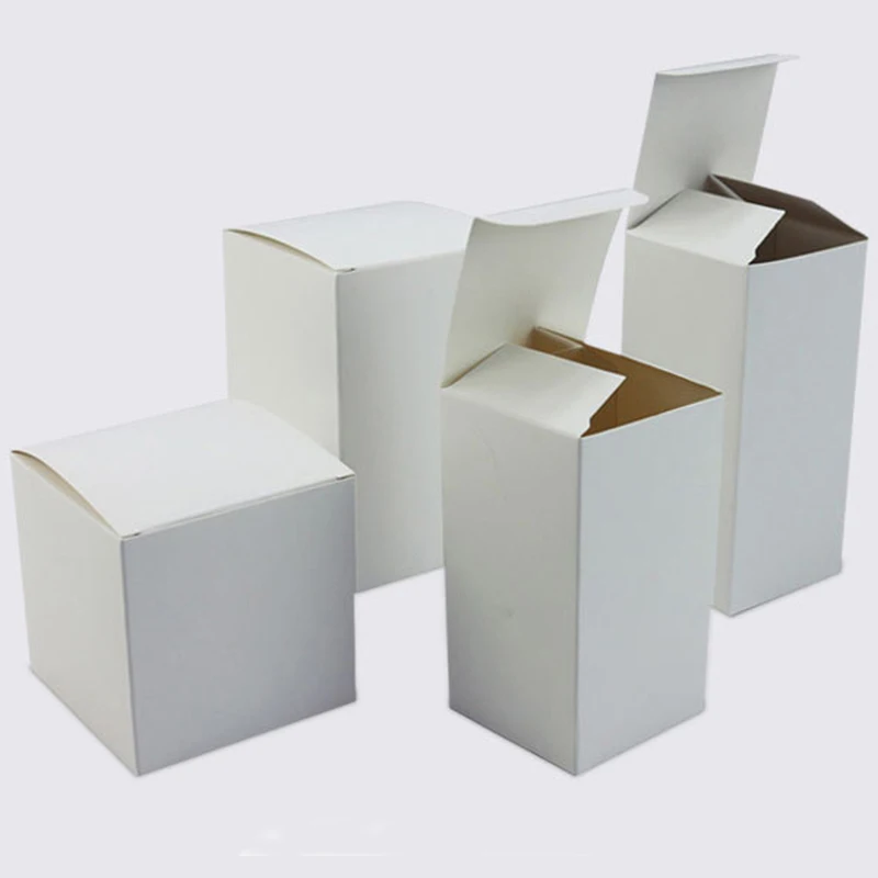 50 kos belega papirja, kartona škatle za pakiranje ,DIY bela embalaža škatle,DIY bela bonbone, škatle ročno izdelana mila škatle