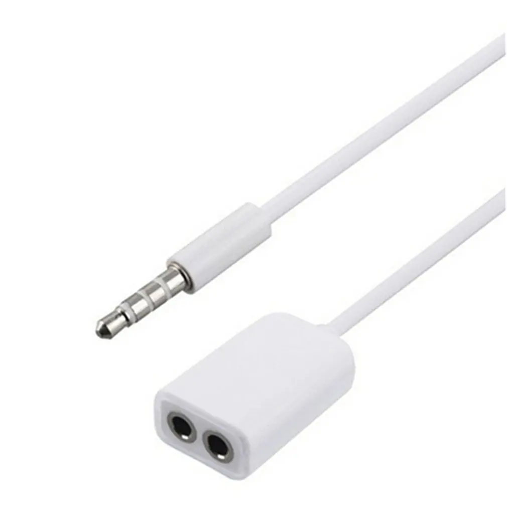 3,5 mm Dvojne Slušalke Slušalke Razdelilno Kabelsko Kabel Adapter za Vtičnico Priključite Avdio Kabel mobilni telefon Pribor