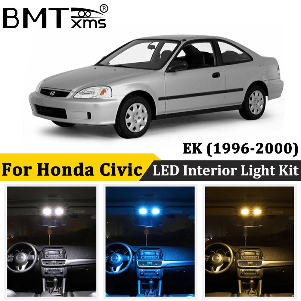 BMTxms Canbus Auto Led Notranja Kupola Trunk Žarnice registrske Tablice Luč Za Honda Civic 6 VI EK EK3 EK4 EK9 1996-2000 avtomobilih