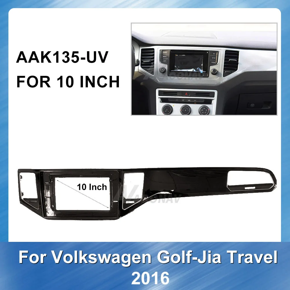 10 INCH Avto dvd Plastični Okvir Fascijo Za Volkswagen Golf Sportsvan 2016 UV Uspela Installastion Surround Trim Okvir