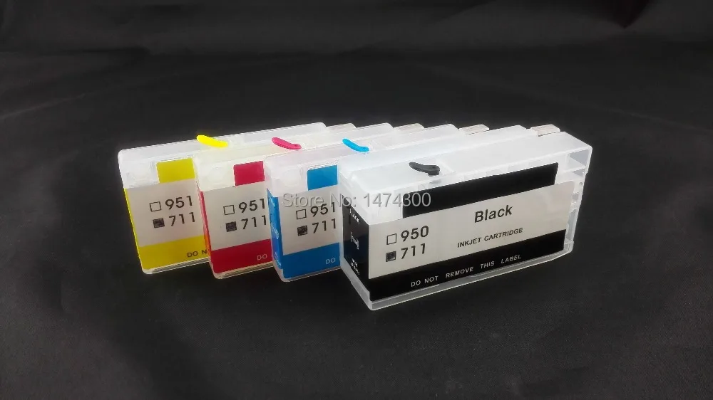 XIMO 2, nastavi Prazne povratne kartuša BREZ čipov za HP711 primerna za Designjet T120 T520 tiskalnik,brezplačno poštnino