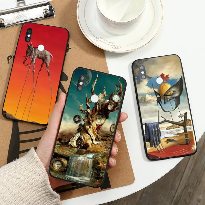 Salvador Dalí Umetnosti retro slikarstvo Primeru Telefon Za Xiaomi Redmi opomba 7 8 9 t k30 max3 9 s 10 pro lite