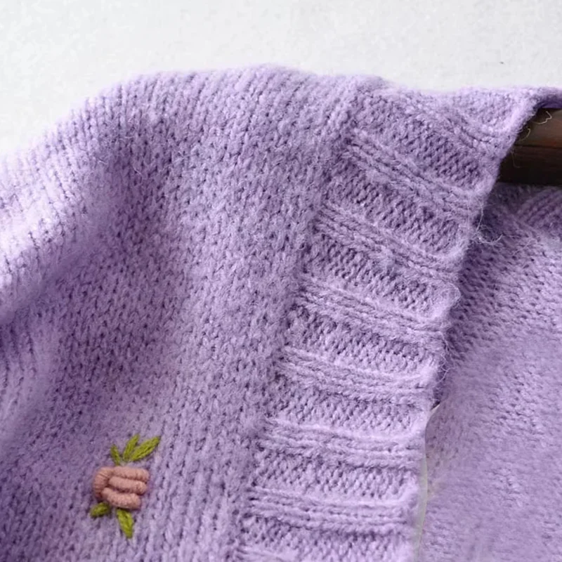 ZRN Brezrokavniki Ženske Vintage Moda Vezenje Pulover 2020 Nove Jesensko Zimske Ženske Pletene Priložnostne Obreži Zgoraj Ujemanje Camisole