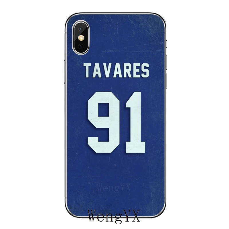 John Tavares hokej na ledu igralca 91 TPU Mehko telefon kritje velja Za Samsung Galaxy S3 S4 S5 S6 S7 rob S8 S9 Plus mini Opomba 3 4 5 8