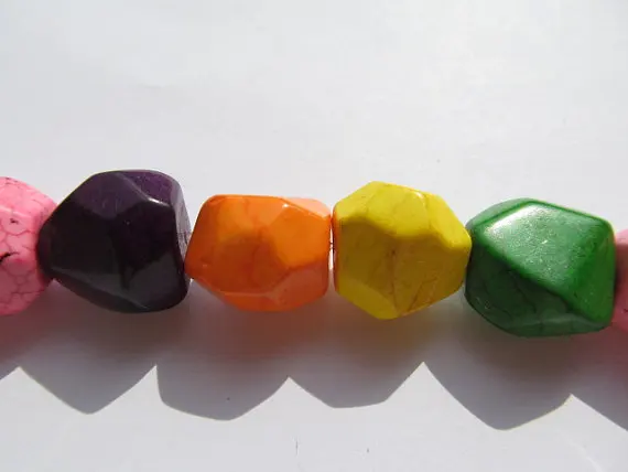 Debelo turkizno gemstone freeform nuggets raznoliko ponudbo nakit bead 15-20 mm --5strands 16inch