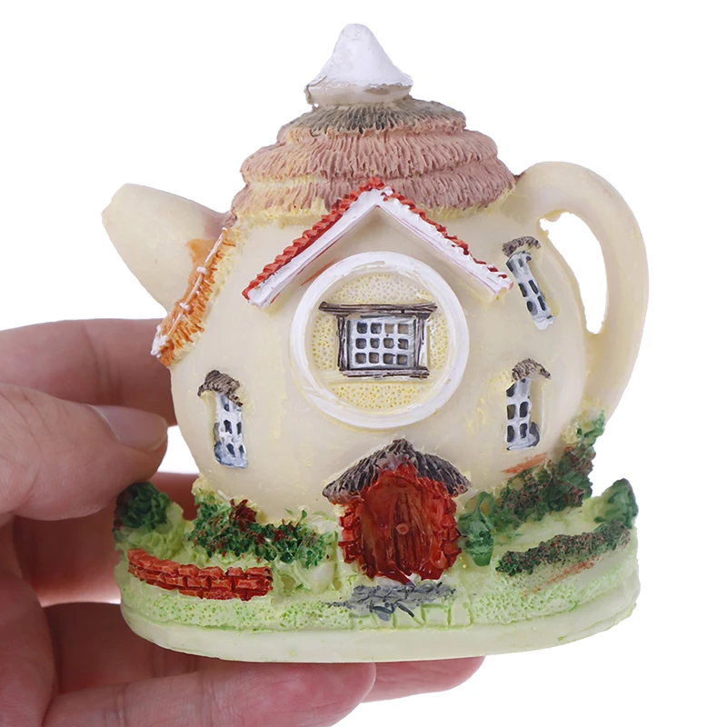 Čajnik Hiša Miniaturni Pravljice Vrt Miniaturas Mikro Moss Krajine Diy Terarija Pribor Figurice Za Dom Dekor