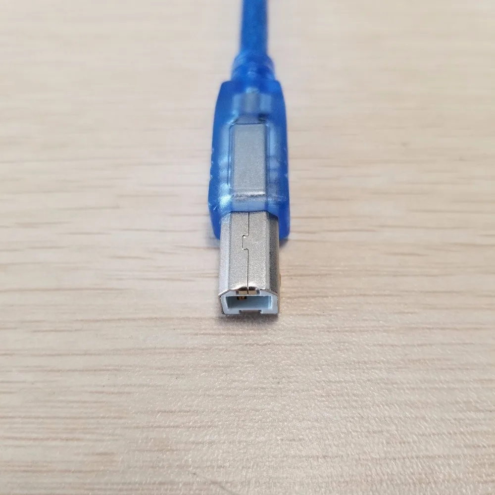 USB 2.0 Tip A Moški B Moški Adapter Pretvornik Kratek Podatkovni Kabel usb Kabel za Tiskalnik Modro 30 cm