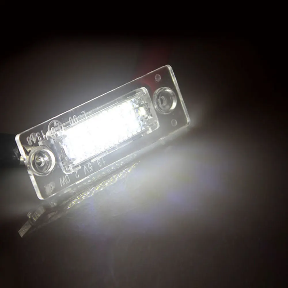 2Pcs LED Licenco Svetloba Svetilke Za Golf Jetta Passat T5 Transporter Skoda Avto Tablice Luči