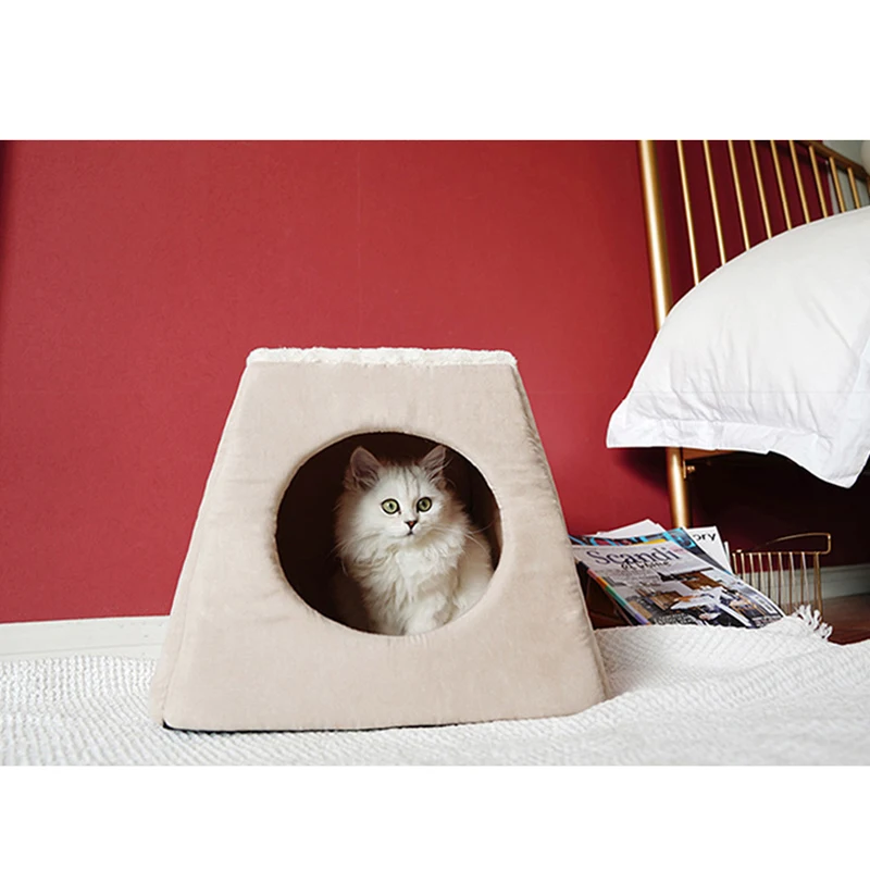 Zložljiv Zložljive Cat House Cat Kavč Hišne Potrebščine za Mačka Majhen Pes, Mačka Postelj & Preproge 40X40X35cm LBShipping