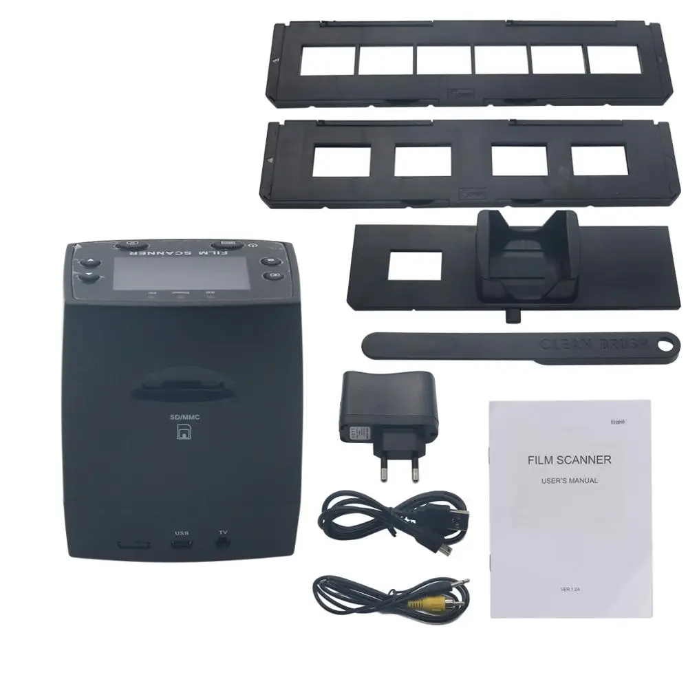EC717 USB Digitalni Barvni črno belo Fotografijo, kopirni stroj 5MP Negativni Film Drsnika Optičnega bralnika