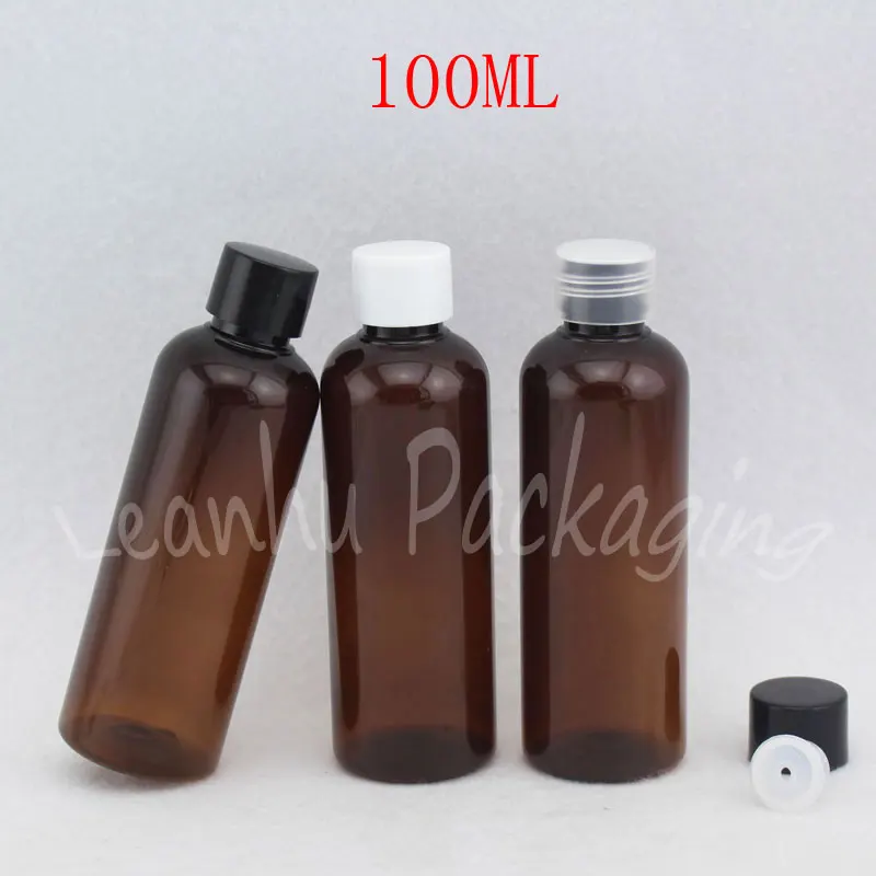 100 ML Rjava navoj Steklenico ,100CC Šampon / Losjon / Toner Sub-stekleničenje , Prazne Kozmetični Posodo ( 50 PC/Veliko )