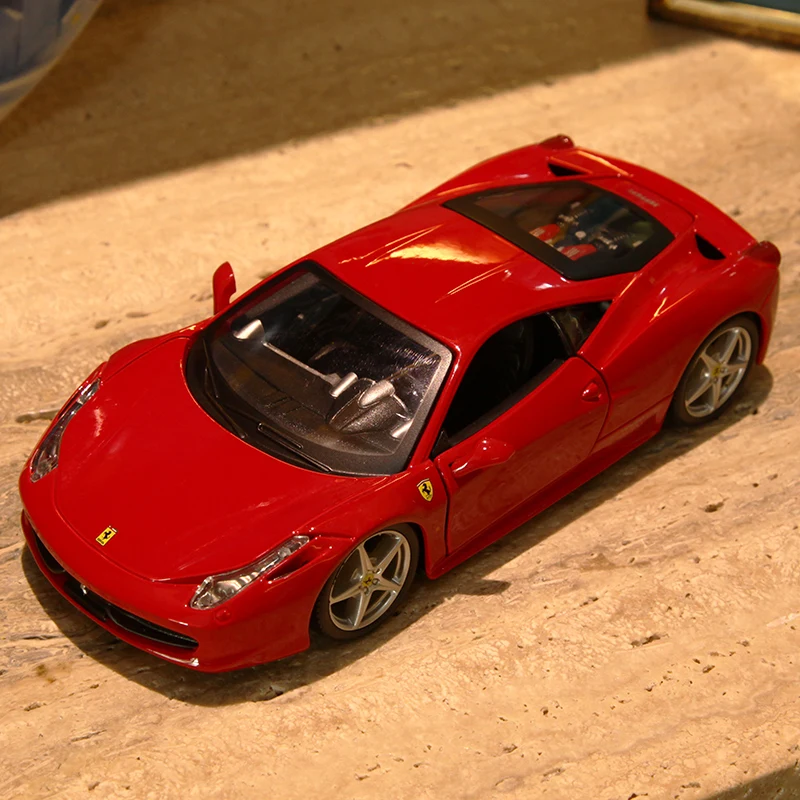 Bburago 1:24 Obsega Ferrari 458 ITALIA Zlitine Luksuznih Vozil Diecast Avtomobile Model Igrača Zbirka Darilo
