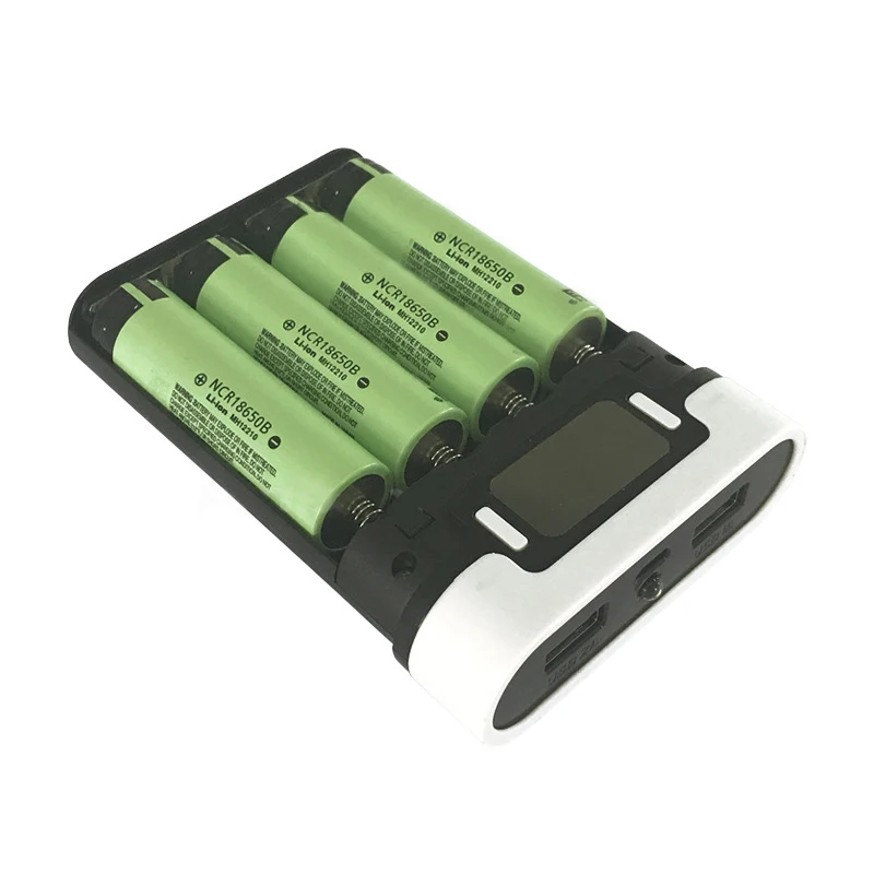 Vroče prodaje 5V Dvojno USB 4*18650 Power Bank Baterijo Box Mobilni Telefon Polnilnik DIY Lupini Primeru Za iphone x/xs Plus S6 xiaomi