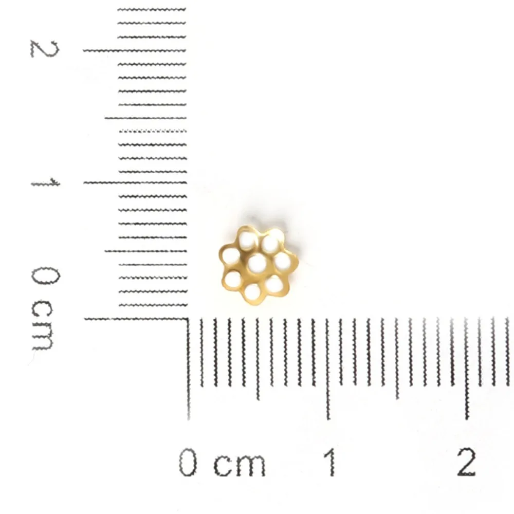 1000pcs/lot 6 mm 2 izberite barve za Votle Cvet Kroglice Kape Kovin, Železa Nakit Ugotovitve DIY Opremo FDA020-01