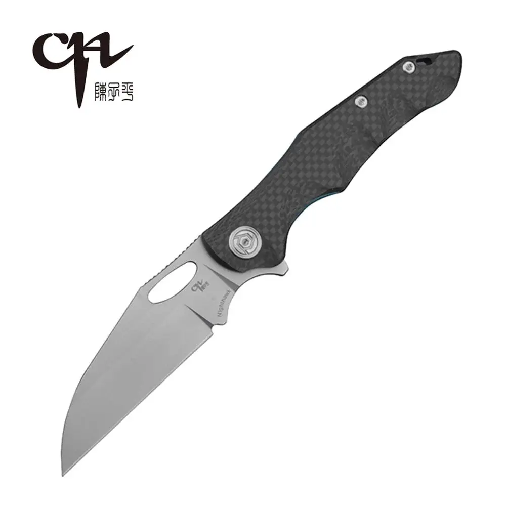 CH Noži Nighthawk Zložljiva EOS nož Flipper Odpiranje Kroglični Ležaji Taktično Žepni Nož Titanium Ročaj 2020 Nova