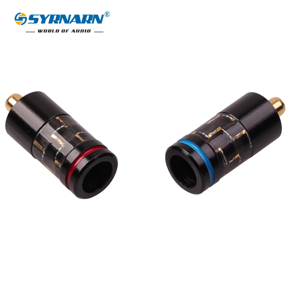 SYRNARN 50 Par Aluminija in Ogljikovih vlaken MMCX pozlačeno plug SE215 535 846 N1AP pin DIY popravila slušalke za 4,5 mm kabel