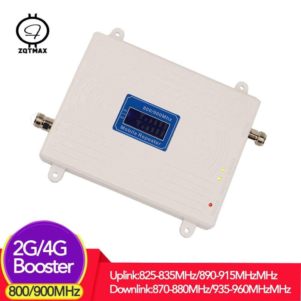ZQTMAX 2g 4g mobilni signal booster 850 lte mobilna ojačevalnik internet repetitor, gsm 900 MHz kličete booster B5 B8 dual band