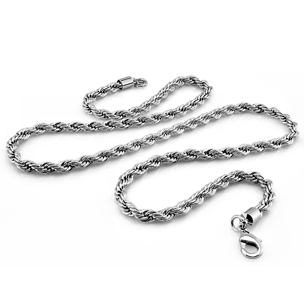Moda za Moške nakit 925 sterling srebrna ogrlica za moške,twist dolgo srebrno verigo dolgo ogrlico,Širok 5 MM