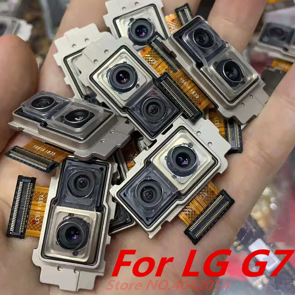 Original Nazaj kamere Flex kabel Za LG G7 Zadaj gleda Modula Kamere Zamenjava rezervnih Delov Velik fotoaparat