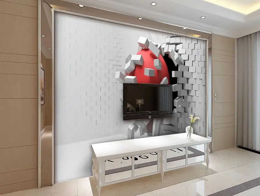 3d ozadje po meri Risanka otroški sobi in spalnica v ozadju stene zidana 3d ozadje