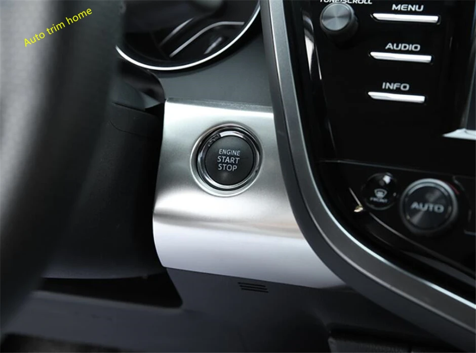 Lapetus En Gumb Engine Start Stop Tipka Luknjo Okvir Pokrova Trim Za Toyota Camry 2018 - 2020 Iz Nerjavečega Jekla Dodatki