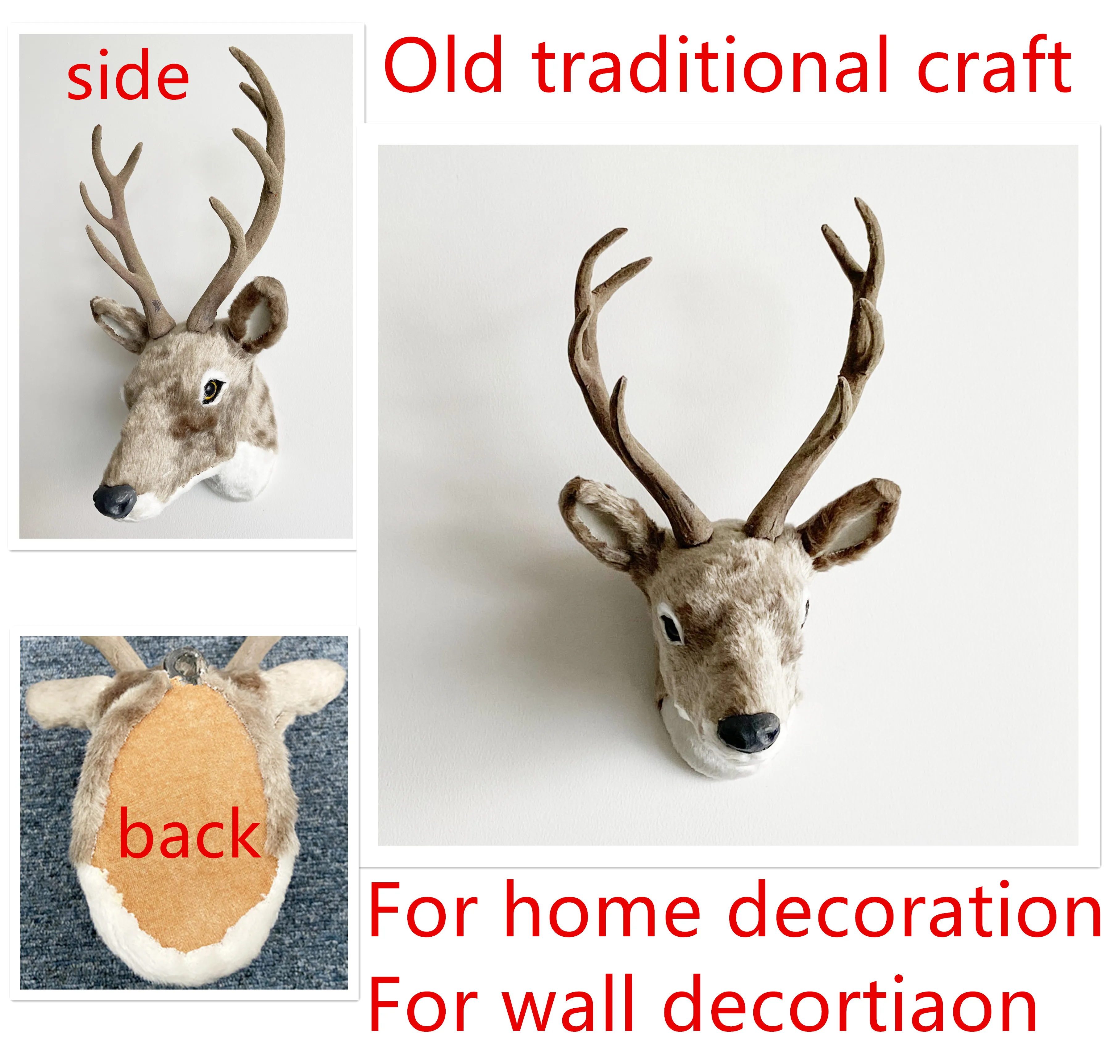 Brezplačna dostava za dekoracijo doma jelena glavo za stensko dekoracijo božični jelena glavo