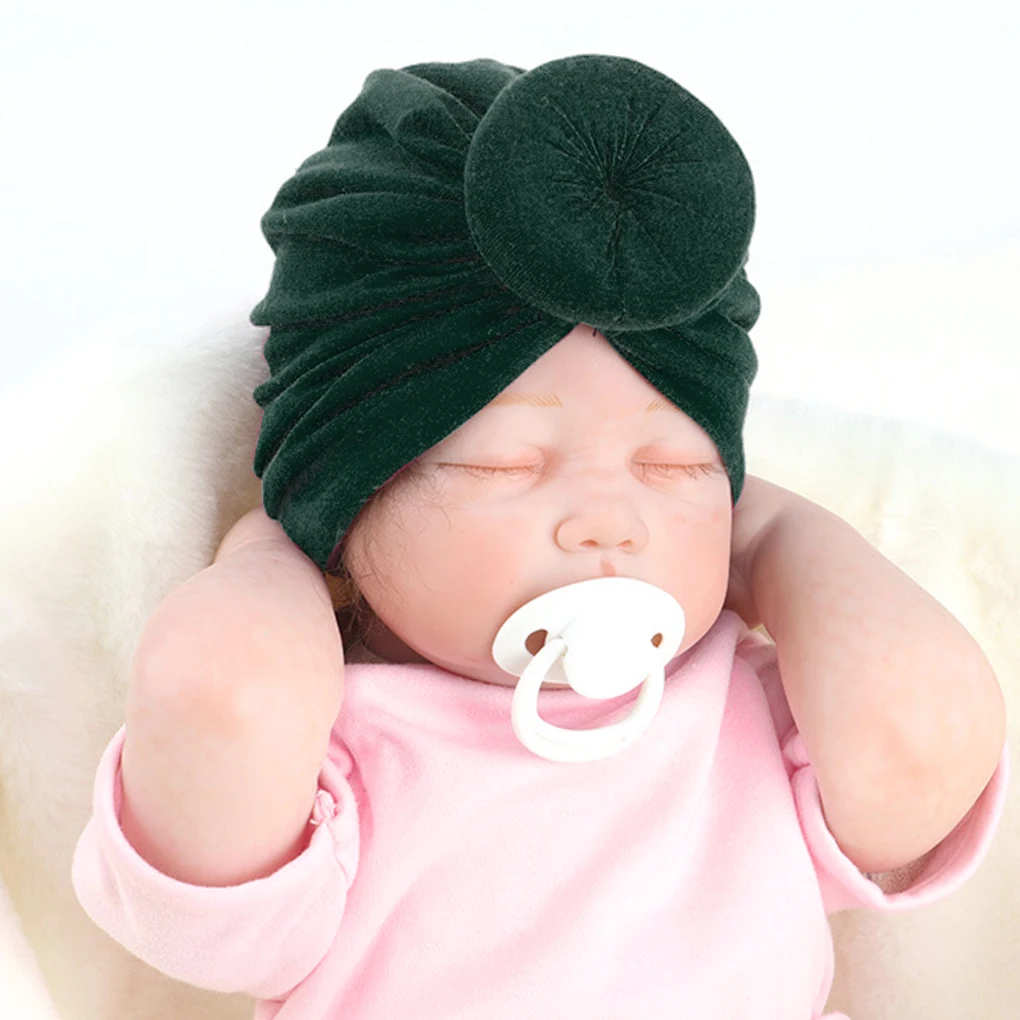 1-2 Let Nov Prihod 1Pc Novorojenčka Malčka Otroci Baby Boy Girl Turban Beanie Klobuk, ki je Pokrival Klobuk Trakovi Moda Headdress